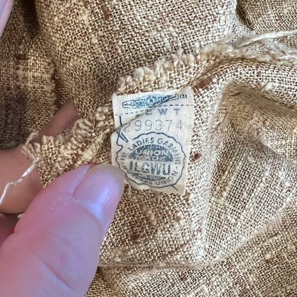 vintage 60s dress suit in tan tweed by Sue Brett -  ILGWU - matching jacket - Picture 10 of 10